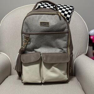 Elegant Tan and Cream Backpack